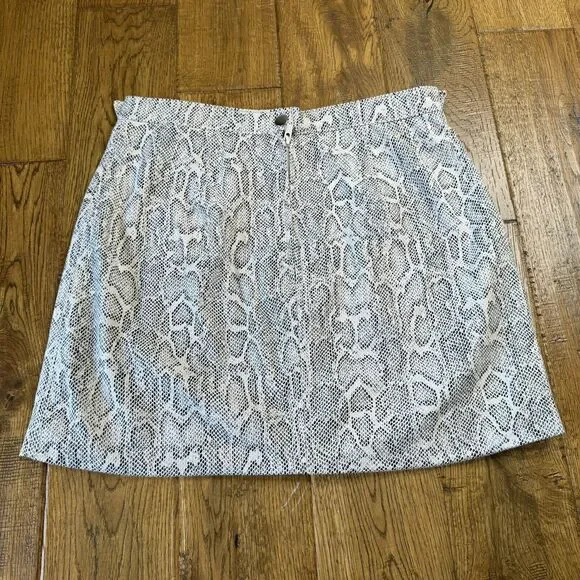 Free People Midnight Magic Snake Print Zip Mini Skirt Womens Size 4 - Picture 6 of 7